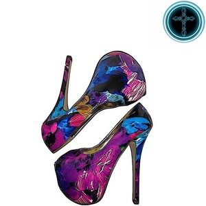 Fahrenheit Blue, Purple & Pink Platforms